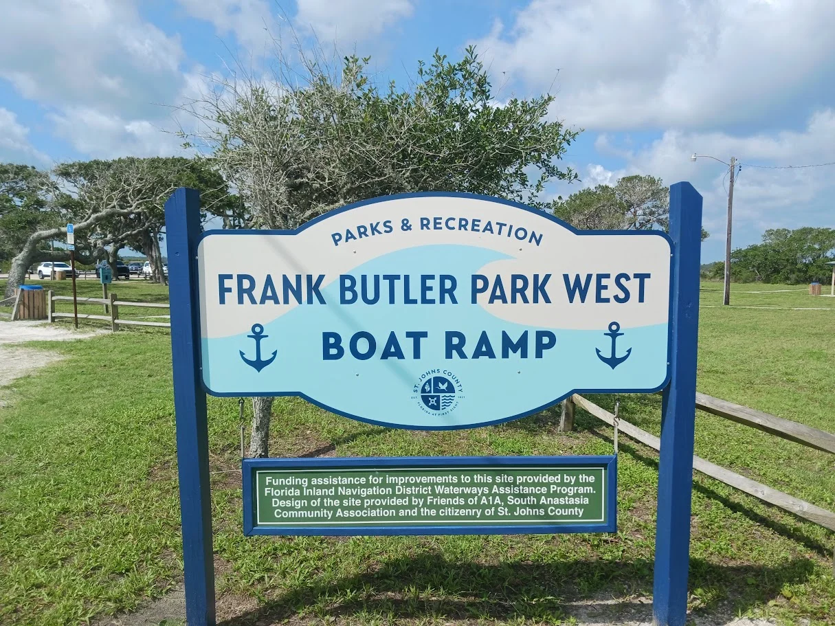 frank butler park west sign st augustine 32080